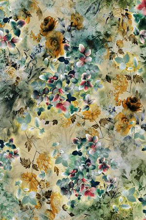 玫瑰花印花华亿平台图片