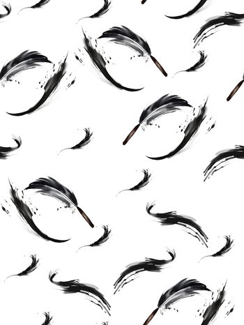 笔触印花华亿平台图片