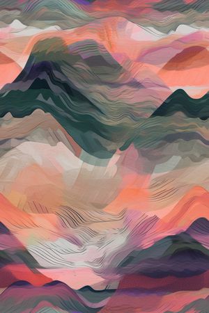 抽象印花华亿平台图片