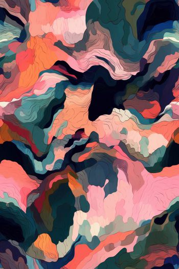 抽象印花华亿平台图片