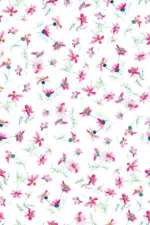 手绘花卉印花华亿平台图片