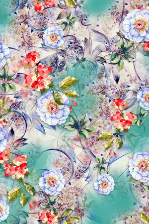 水彩印花华亿平台图片