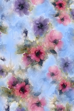 水彩印花华亿平台图片