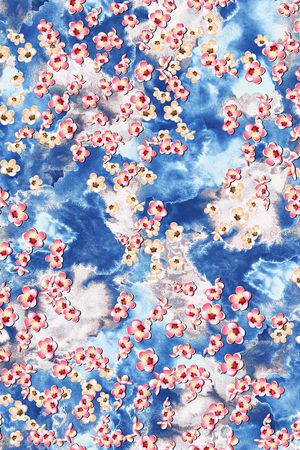 真丝印花华亿平台图片