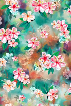 水彩印花华亿平台图片