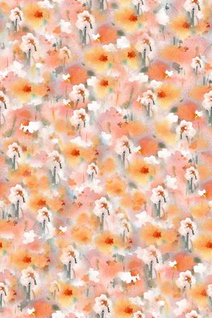 抽象花卉印花华亿平台图片