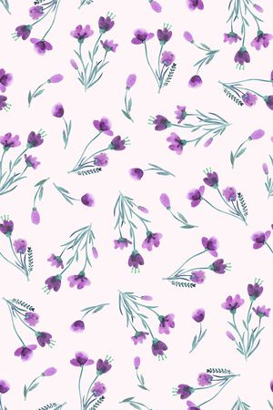 清爽底花卉印花华亿平台图片