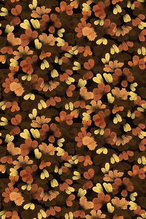 黑底花卉印花华亿平台图片