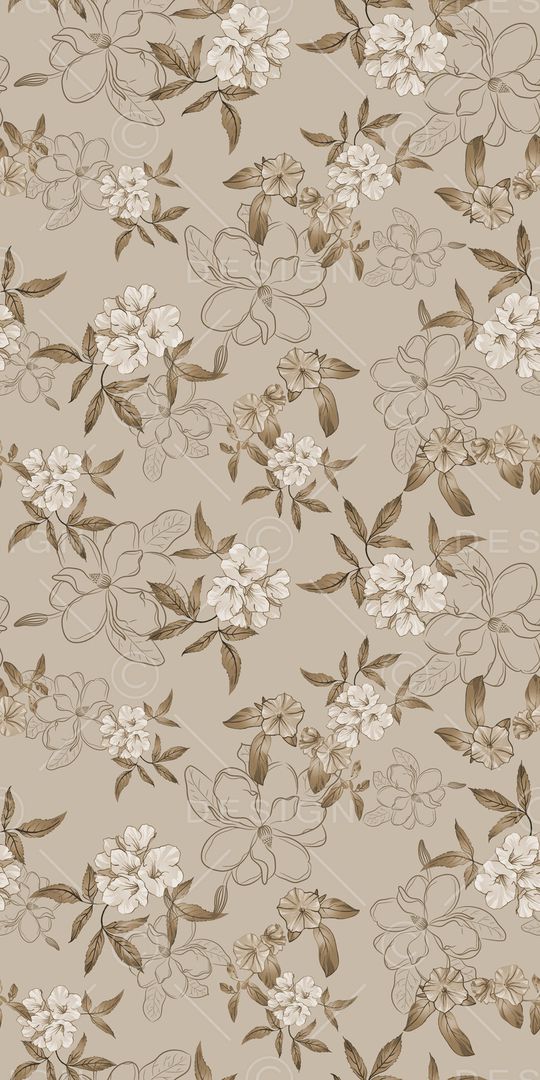 手绘花卉印花华亿平台图片