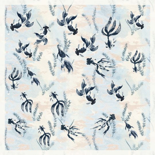 中国风印花华亿平台图片