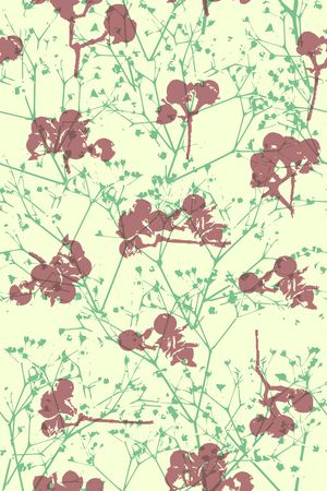 树枝印花华亿平台图片