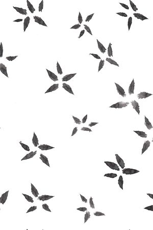 水墨印花华亿平台图片