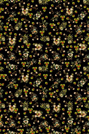 满版散花印花华亿平台图片