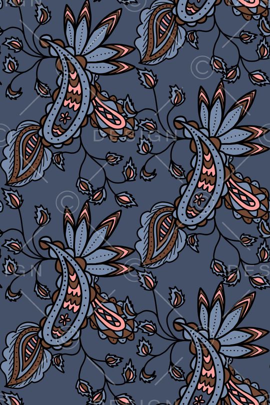 平面花卉印花华亿平台图片