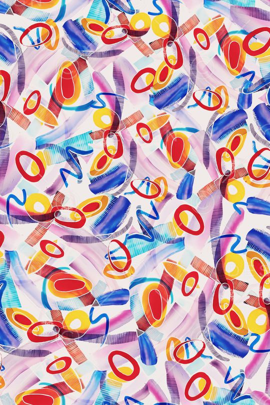 抽象印花华亿平台图片