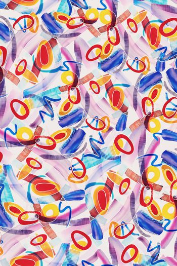 抽象印花华亿平台图片