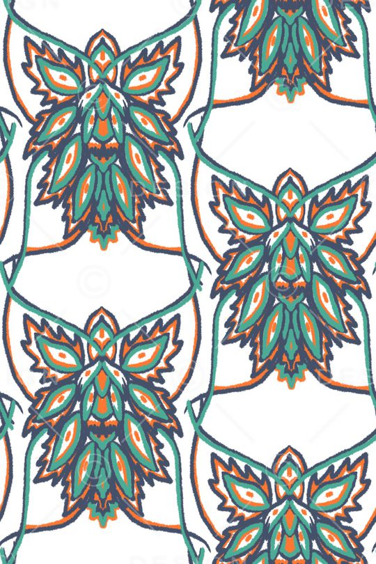 平面花卉印花华亿平台图片