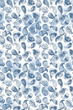 佩斯利印花华亿平台图片