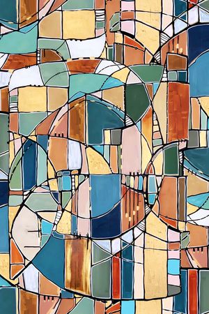 几何印花华亿平台图片