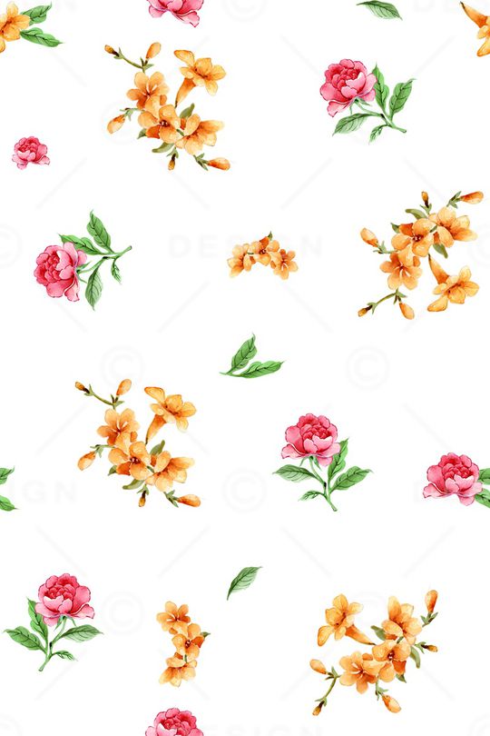 满版散花印花华亿平台图片