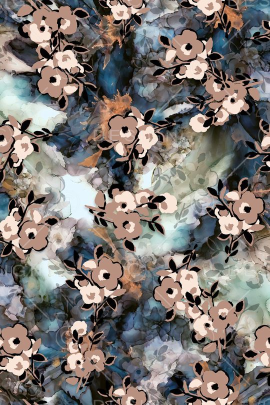 花卉印花华亿平台图片