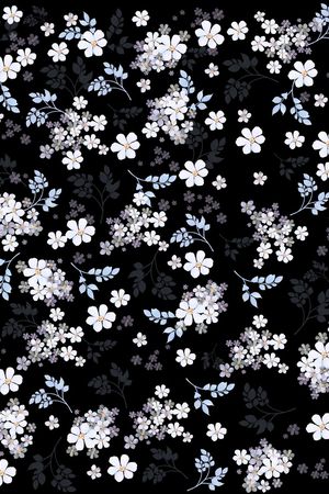 水彩花卉印花华亿平台图片