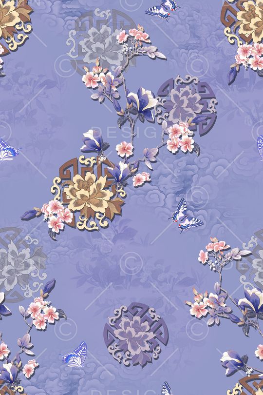 真丝印花华亿平台图片