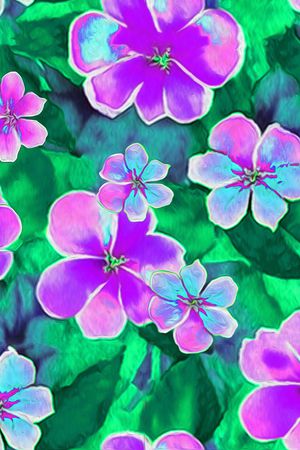 绿植树叶印花华亿平台图片