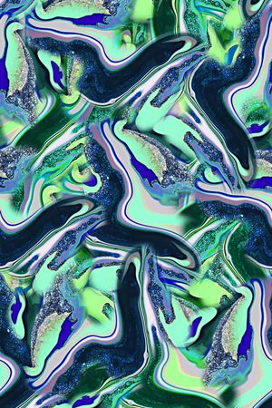 手绘水彩画印花华亿平台图片