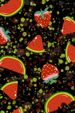 水果印花华亿平台图片