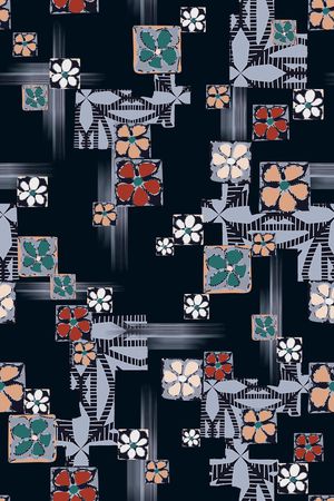 几何印花华亿平台图片