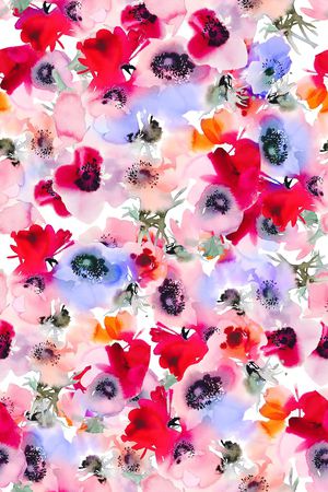 真丝印花华亿平台图片