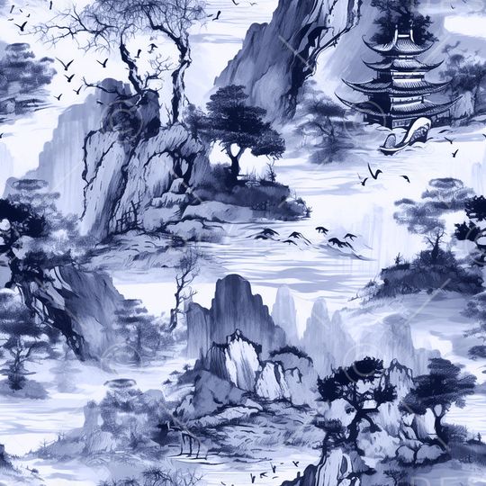 风景印花华亿平台图片