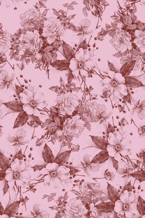 手绘女装花卉印花印花华亿平台图片