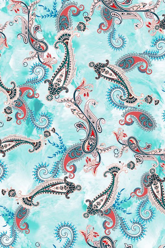 佩斯利印花华亿平台图片