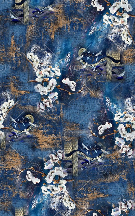 手绘印花华亿平台图片