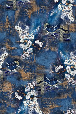 手绘印花华亿平台图片