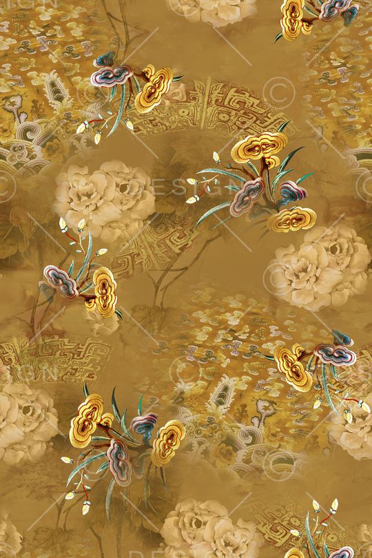 复古印花华亿平台图片