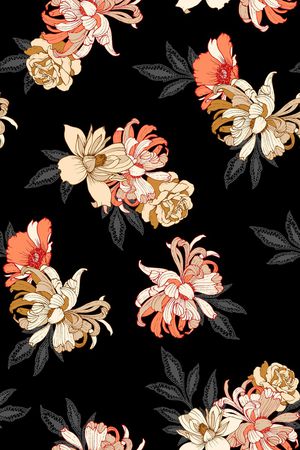 鲜花印花华亿平台图片