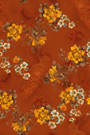 真丝印花华亿平台图片