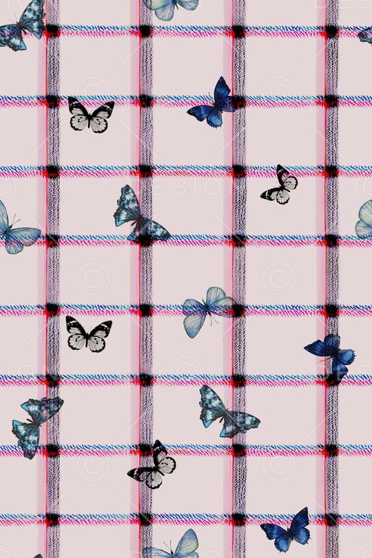 蝴蝶印花华亿平台图片