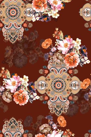 佩斯利印花华亿平台图片