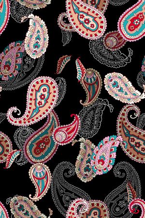 佩斯利印花华亿平台图片