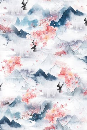 山水印花华亿平台图片