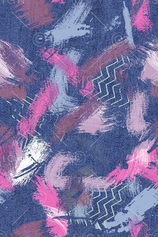 笔触印花华亿平台图片