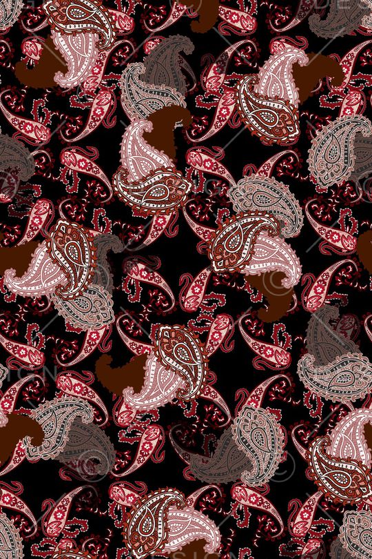 佩斯利印花华亿平台图片