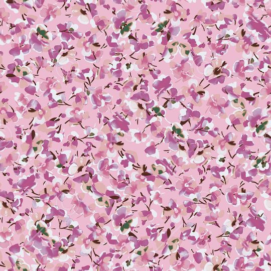 水彩花卉印花华亿平台图片