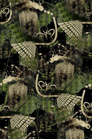 几何印花华亿平台图片