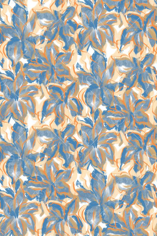 朦胧花卉印花华亿平台图片