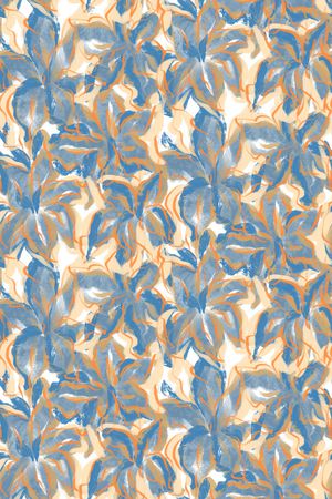 朦胧花卉印花华亿平台图片